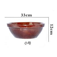 老式大号家用揉面不打滑洗菜发面加厚加深厨房发面陶瓷和面盆 口径33厘米