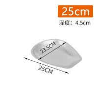 304筲箕不锈钢无磁加厚密孔筲箕漏盆洗水果蔬菜沥水晾晒淘米茶筛 筲箕密孔偏小号单个