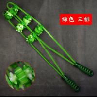 不求人拉条背按摩器拉背滚轮颈椎背部手动拉轮疏通经络全身通用型 三轮绿色拉背