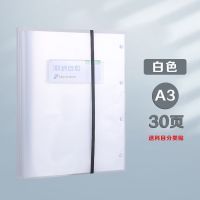 A3试卷袋原创卡通印花试卷收纳袋30页大容量文件袋卷子收纳试卷夹 [A3]透明丨30页