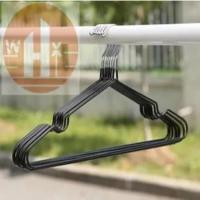 开学季学生用品家用生活百货男女学生寝室宿舍好物浸塑防滑晾衣架 K41-黑色(5只)