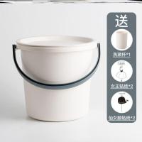 学生军训洗漱套装高一新生住宿用品宿舍脸盆高中生活初中生开学用 杏色灰把手13升(送