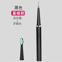 牙结石去除器家用超声波洗牙器去牙垢牙渍电动洁牙仪牙齿清洁神器 [电池款]黑色基本款