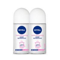 妮维雅精华爽身走珠液50ml*2只装 女士干爽止汗香体淡香甘草 2只装 腋下止汗干爽 清香怡人