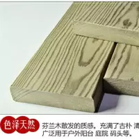 芬兰木防腐木板长条阳台防水木地板墙板走廊木板材实木户外木头板 1.5厚*9.8宽*1米(整根四米)
