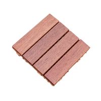 甘巴豆防腐木板材户外地板DIY拼接木地板阳光房露台庭院实木防水 30cm*30cm 甘巴豆四拼平面