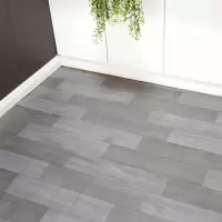 家用加厚塑料地板环保PVC地板革耐磨塑胶地板防水防火地胶工程革 银灰木纹() 全实心双面防水塑胶工程6-8年
