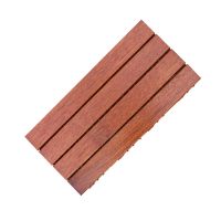 阳台防腐木实木地板户外露台庭院拼接菠萝格地面铺设DIY自拼防水 30cm*60cmA 菠萝格四拼平面A