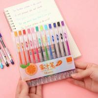 最炫果汁笔JUICE啫喱中性笔LJU-10EF按动彩色绘画DIY手账笔水笔 果汁笔[随机发3支]