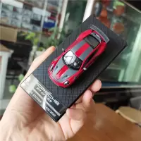 原厂1:64保时捷911 GT2 RS跑车仿真合金汽车模型收藏 红灰色