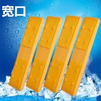 妙洁拖把头对折拖把通用型替换装超吸水胶棉海绵墩布4个特卖 黄色宽口四只[透明袋包装] 通用装