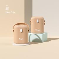 孕茵婴儿奶粉盒便携外出大容量宝宝奶粉盒子分装盒密封储存罐防潮 藕橙色送奶粉勺(每勺5克)约50勺