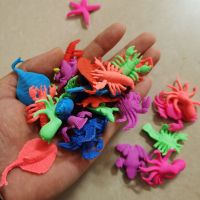 儿童玩具海绵宝宝泡大侏罗纪恐龙世界森林膨胀海洋动物吸水变大 海洋世界20只