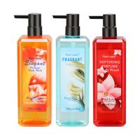 植物语录spa/美容院花瓣香水沐浴露女士玫瑰洋甘菊补水香氛沐浴液 柔肤香氛750ML(红瓶)