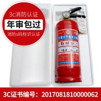 带钢印新国标年审 车载灭火器家用1公斤2公斤汽车灭火器车用 临消牌正品国标1公斤+泡沫盒