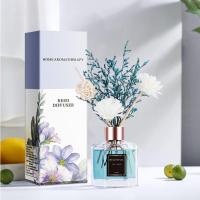 香薰精油家用卧室内持久熏香摆件空气清新剂房间厕所除臭香薰香水 永生花香薰-1瓶装 蓝风铃-(法国原料)