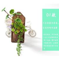 创意多肉植物树桩组合立体仿真墙面壁饰壁挂家居咖啡厅墙上装饰品 01款