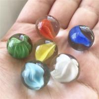 16MM跳棋玻璃球跳棋子弹珠玻璃珠鱼缸花盆装饰怀旧溜溜夹弹珠游戏 16MM 6色随机混色50个