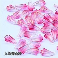 混50个 琉璃格桑花七堇花花瓣手工DIY古风汉服发簪头饰配件材料 人鱼姬金粉[10个]