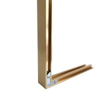 铝合金画框钻石画裱框十字绣框架装裱金属框铝合金边条铝合金相框 金色 定制尺寸联系客服报价