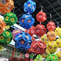 幼儿园教室走廊环境布置泡沫绣球创意挂饰吊饰装饰DIY手工材料 小一号两包颜色随机