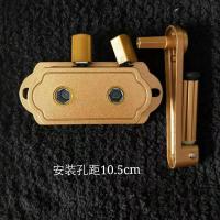 晾衣架手摇器升降晾衣架配件衣架维修通用手柄阳台双杆晒衣架摇把 金色灯笼孔距10.5cm