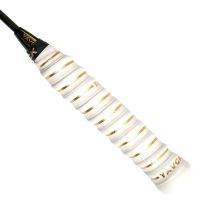 羽毛球拍龙骨手胶吸汗带烫金防滑吸汗粘性减震网球拍鱼竿把胶缠带 烫金龙骨手胶-白色 2 条装