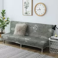 万能折叠沙发床套无扶手沙发套罩全包沙发床通用专用弹力保护套 万木峥嵘 抱枕套1个