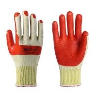 十指佳人胶片手套胶皮耐磨防滑劳保加厚工地钢筋工狼行记胶片手套 狼行记 [12双]