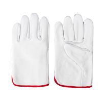 头层全牛皮焊工手套秋季款劳保耐磨防护骑行劳保手套批发试用款式 头层牛皮四季款1双 颜色随机