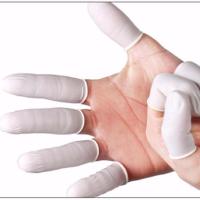 乳胶手指套耐磨加厚护指一次性手指套美容工业防静电点钞防尘 白色 100G/约150个