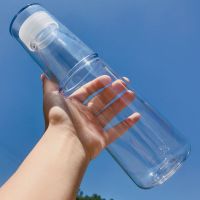 [防摔塑料水杯]耐热简约创意塑料杯ins男女学生杯子个性随手杯 光杯 送一人饮小杯子