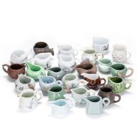 特价陶瓷汝窑陆宝茶壶哥窑青瓷窑变手柄侧把家用西施单壶功夫茶具[11月30日发完] 随机公道杯1件