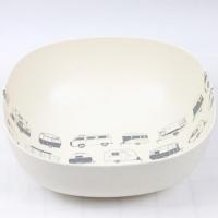 北欧宜家HOME宜家风大沙拉碗汽车卡通图碗水果碗碗 家用大碗汤碗 汽车碗小号1只灰色