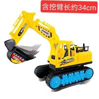 大号工程车消防车挖土挖掘机惯性沙滩玩具车儿童男孩大卡车翻斗车 履带挖机