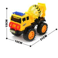 儿童益智搅拌车玩具工程车玩具男孩玩具车仿真水泥搅拌机罐车模型 中号滑行搅拌车[送铲子耙子小车]