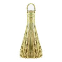 竹编刷子把锅洗簸箕筲箕老式天然竹丝炊帚筅帚厨房饭店用加长大号 带挂绳刷子(长度约30厘米)