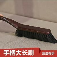 清洗工具 车载刷子 车掸子 除尘扫床 长毛刷仿木头复古长柄座位刷 1个 复古毛刷