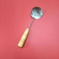 福州福清炸海蛎饼勺油饼勺铁勺炸饼不粘勺 不锈钢抹浆小勺直径6cm(非炸勺)