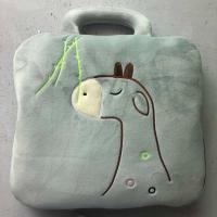 抱枕被子两用办公室午睡枕多功能折叠毯汽车靠垫靠枕卡通空调被 灰色小驴 抱枕+毯子(打开尺寸80cm*1米)