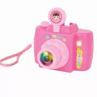 儿童过家家迷你小家电电动玩具带灯光照相机男孩女孩子玩具 粉红 3680