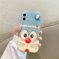 旋转叮当猫苹果12promax手机壳iPhone11全包xs/xr防摔8plus软7p女 小嘴叮当猫(单壳) 苹果11P