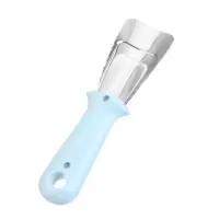多功能 冰柜不锈钢除冰铲冰箱除冰器 家用清洁小工具冰铲子除霜铲 北欧淡蓝色[1个装]