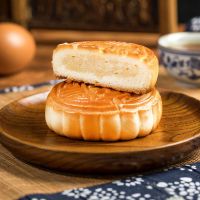 奶皮子五仁月饼奶豆腐月饼牧民手工制作新鲜奶味350g/袋(四块) 酸奶月饼350克(1袋)