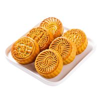 20广式月饼五仁老式正宗中秋月饼咸蛋黄大水果味厂家直销 [五仁] 一斤[5个试吃装]