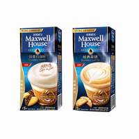 麦斯威尔馆藏拿铁香草卡布奇诺白咖啡摩卡速溶咖啡粉三合一2盒装 2盒(醇香白咖啡+经典拿铁)