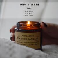 香薰蜡烛杯安神助眠净化空气ins浪漫大豆蜡少女礼物婚礼伴手礼 蓝风铃