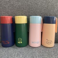 水杯大容量双饮带吸管保温杯水瓶保温水壶杯子女防摔高颜值大肚杯 随机150毫升 一杯两用[带提手加贴纸]