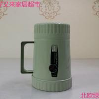 保温杯保温桶玻璃真空保温杯玻璃内胆保温杯热水瓶真空内胆 3007(北欧绿)(600ML左右)