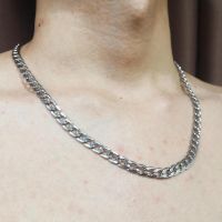 嘻哈项链男潮欧美ins钛钢7字吊坠潮流韩系冷淡配饰百搭锁骨链 嘻哈链50cm(不掉色)